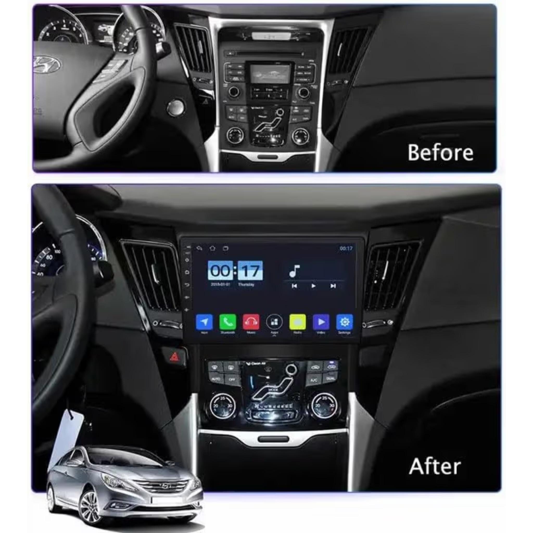 Android Car Stereo for Hyundai SONATA 2011-2014 9 Inch IPS.QLED Touch Screen with AHD Camera Included - Image 3