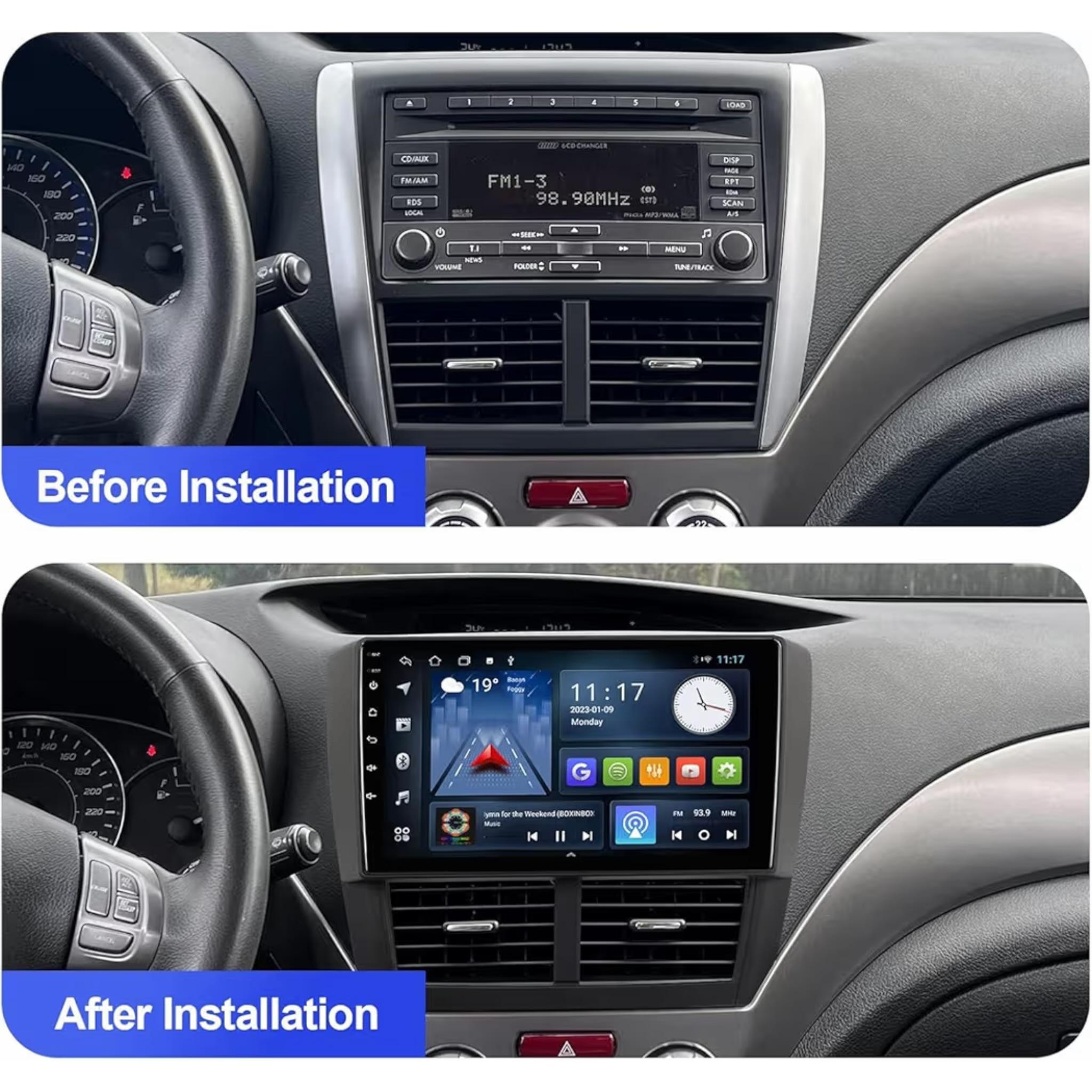 Android Car Stereo for Subaru Forester Impreza WRX STI 2008-2012 9 Inch IPS.QLED Touch Screen with AHD Camera Included - Image 3