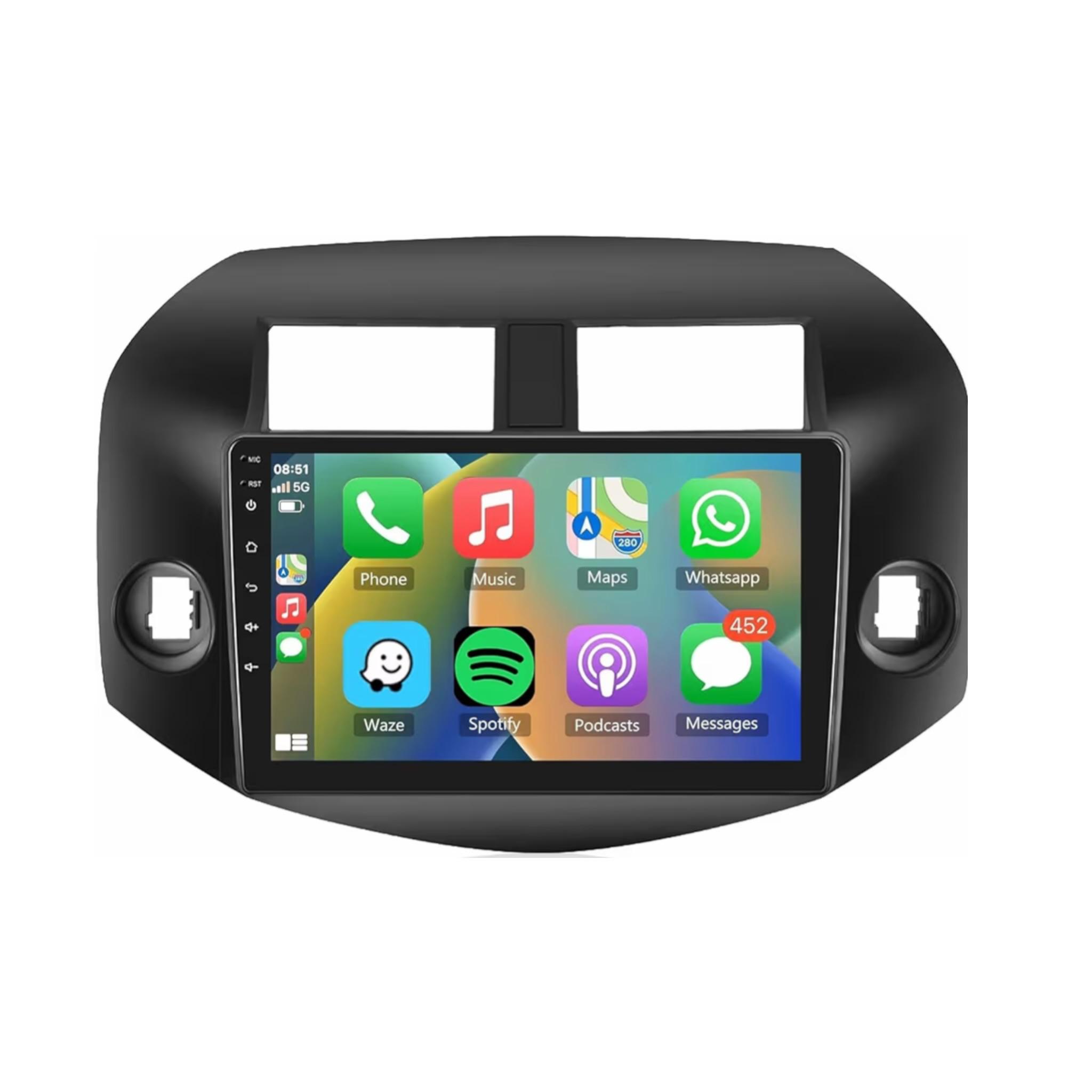 Android Car Stereo for TOYOTA RAV4 2007-2012 10 Inch IPS.QLED Touch Screen with AHD Camera Included