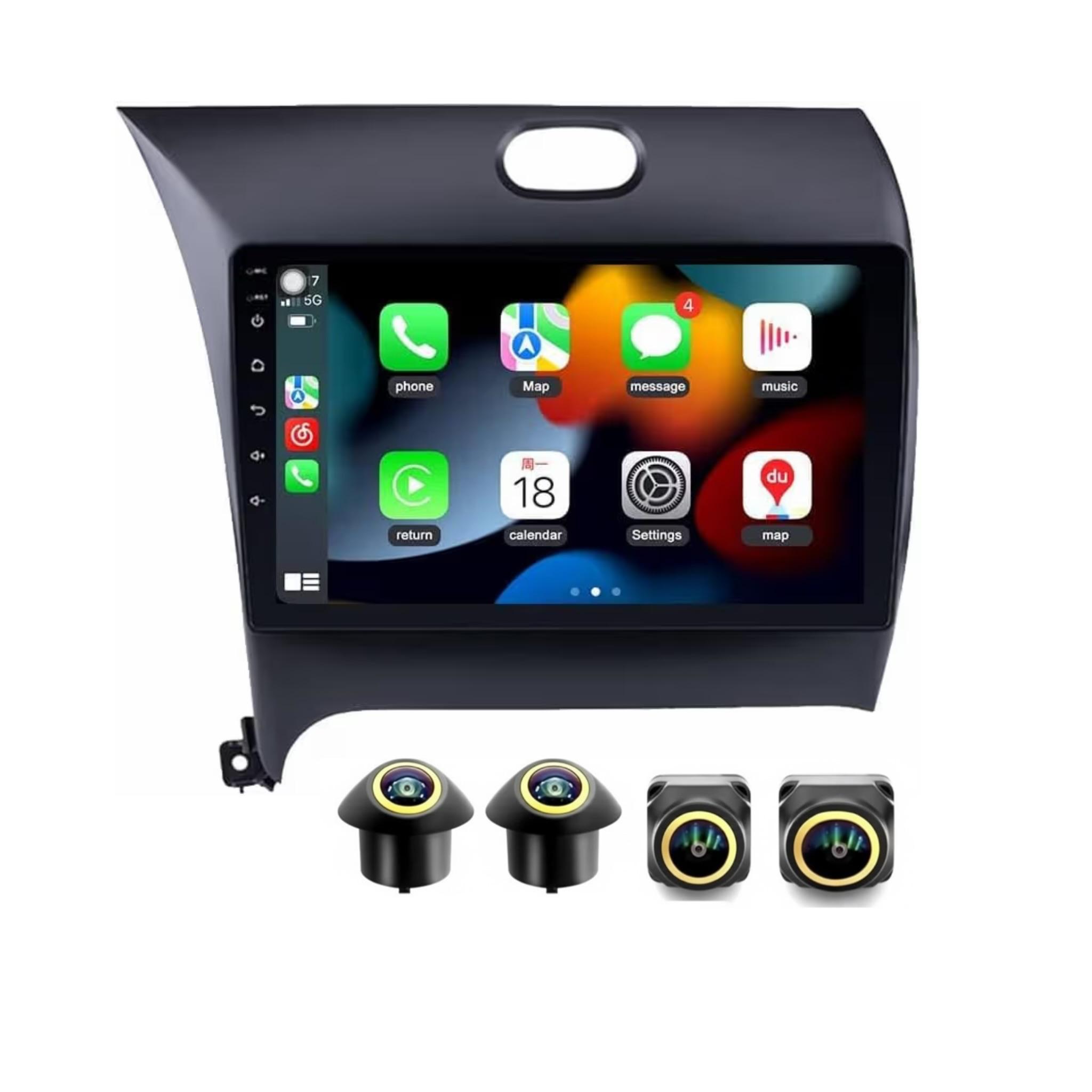 Android Car Stereo for KIA Cerato K3 Forte 2013-2018 9 Inch IPS.QLED Touch Screen with AHD Camera Included - Image 2
