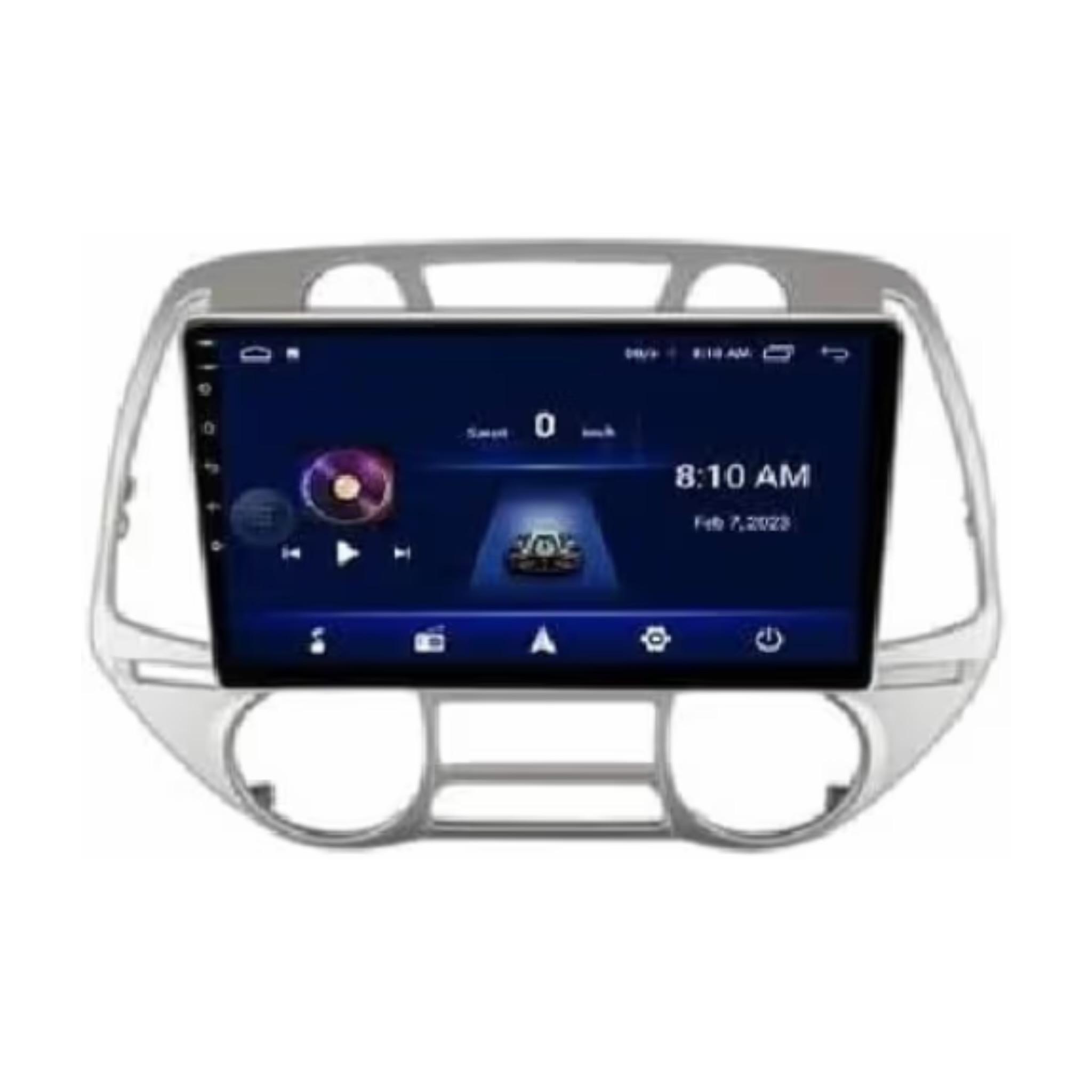 Android Car Stereo for Hyundai i20 2008-2012 9 Inch IPS.QLED Touch Screen with AHD Camera Included