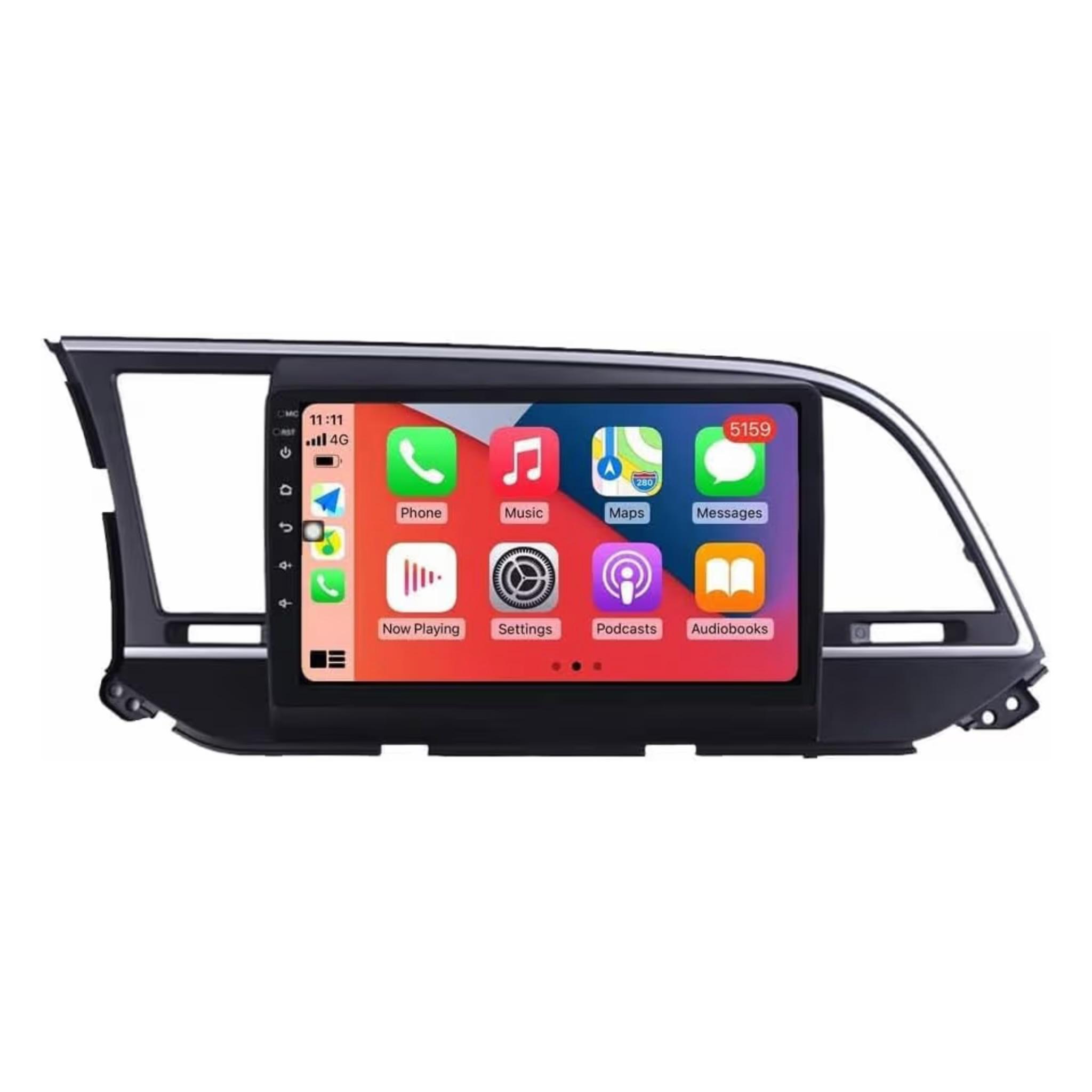 Android Car Stereo for Hyundai Elantra 2016-2018 9 Inch IPS.QLED Touch Screen with AHD Camera Included