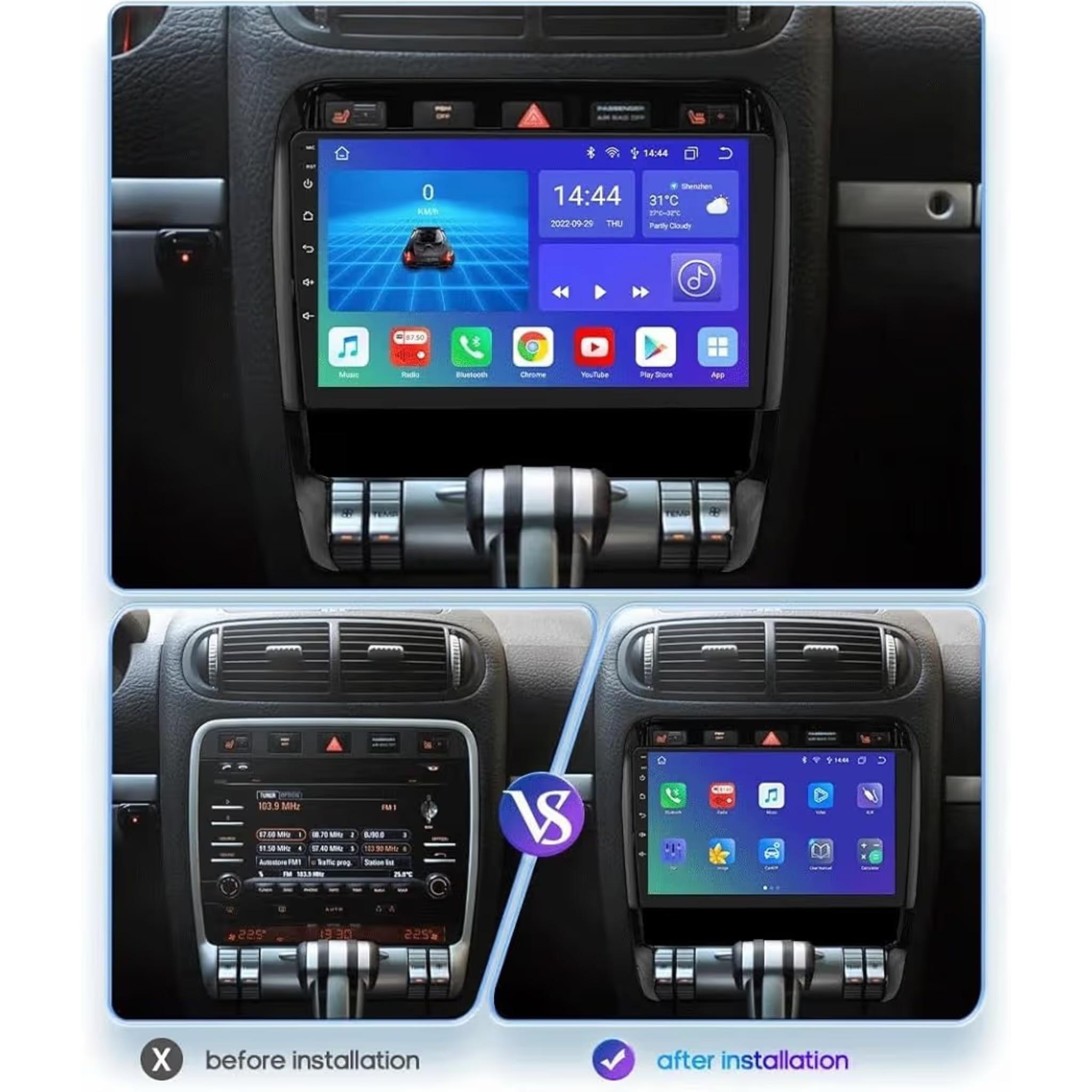 Android Car Stereo for Porsches Cayenne 2002-2010 9 Inch IPS.QLED Touch Screen with AHD Camera Included - Image 3