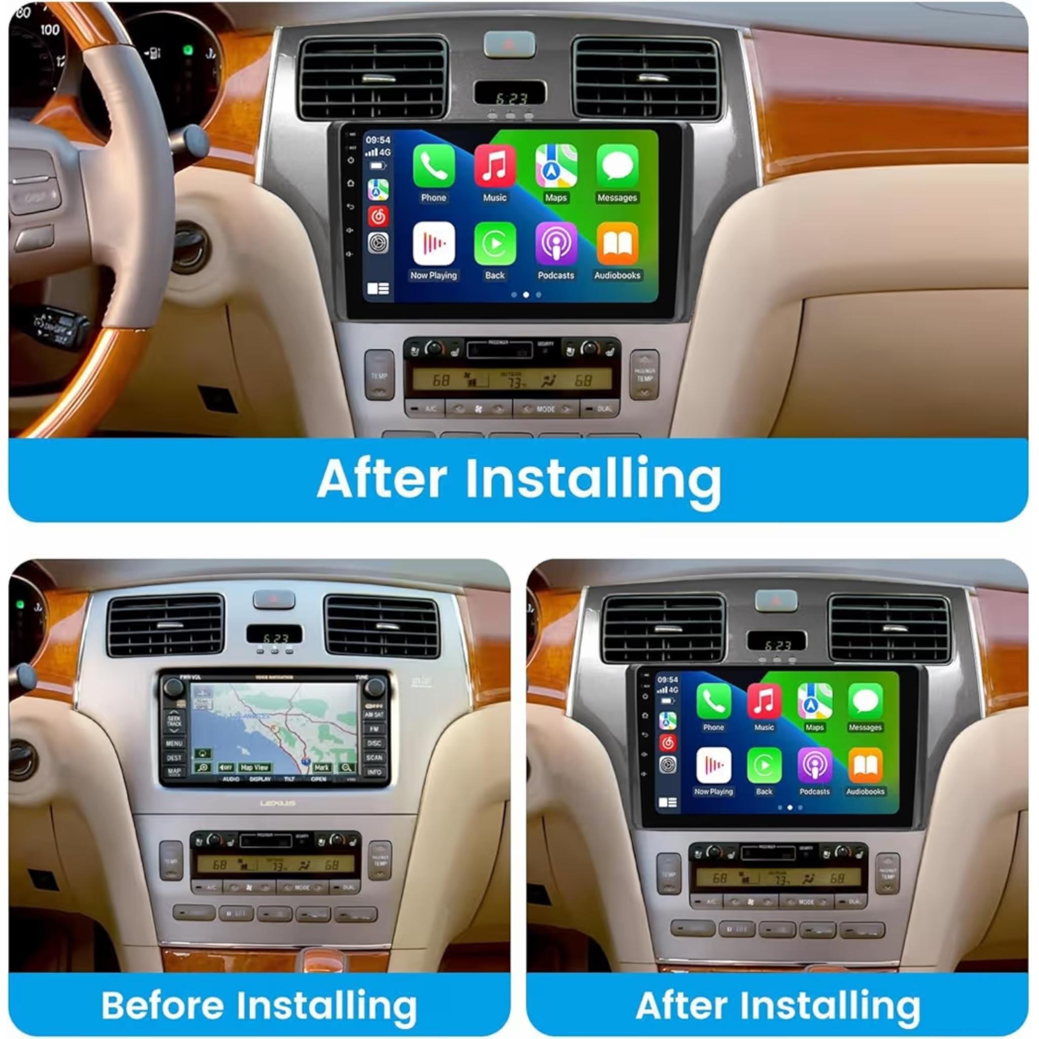 Android Car Stereo for Lexus ES250 ES300 ES330 2001-2006 9 Inch IPS.QLED Touch Screen with AHD Camera Included - Image 3