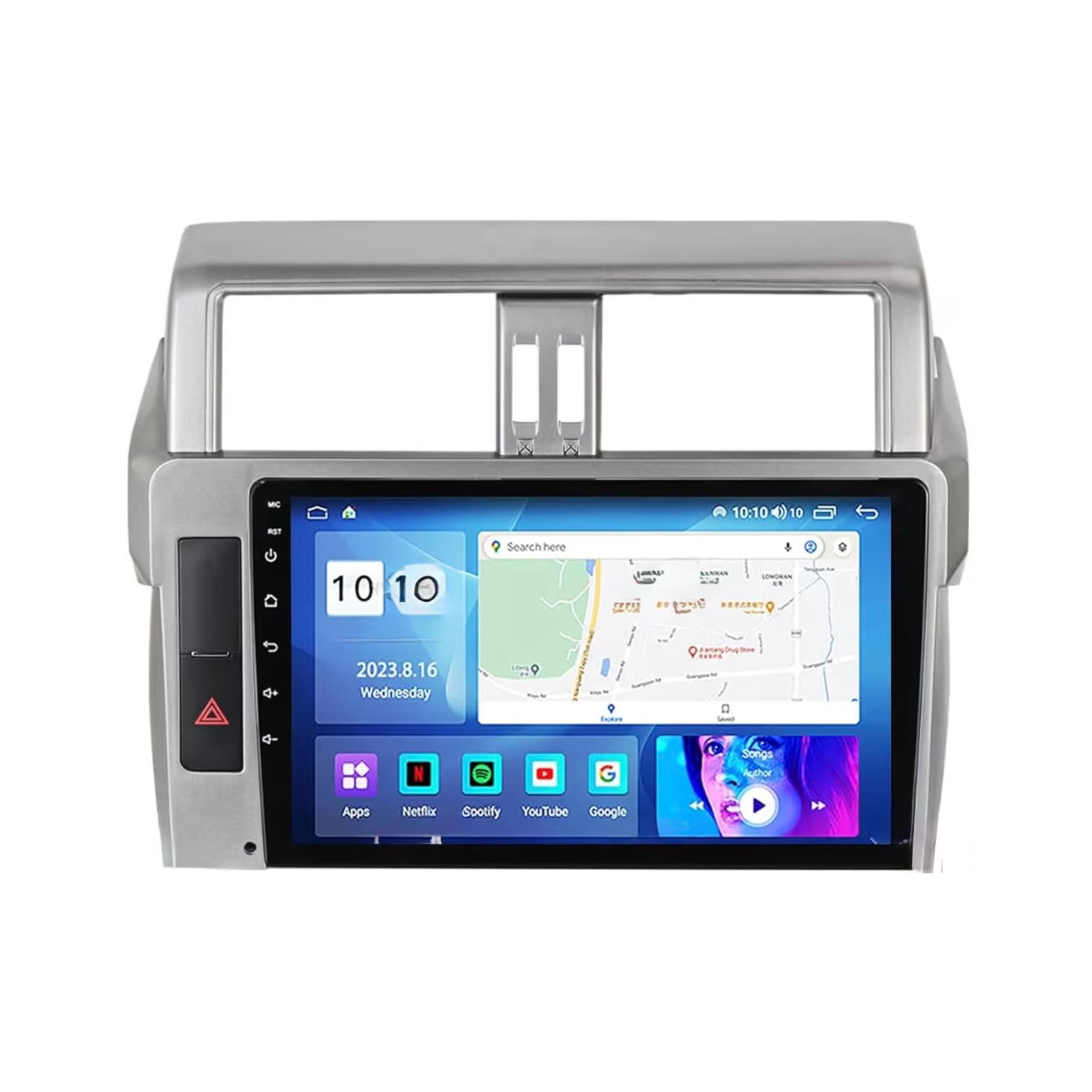 Android Car Stereo for Toyota Land Cruiser Prado 2014-2017 10 Inch IPS.QLED Touch Screen with AHD Camera Included