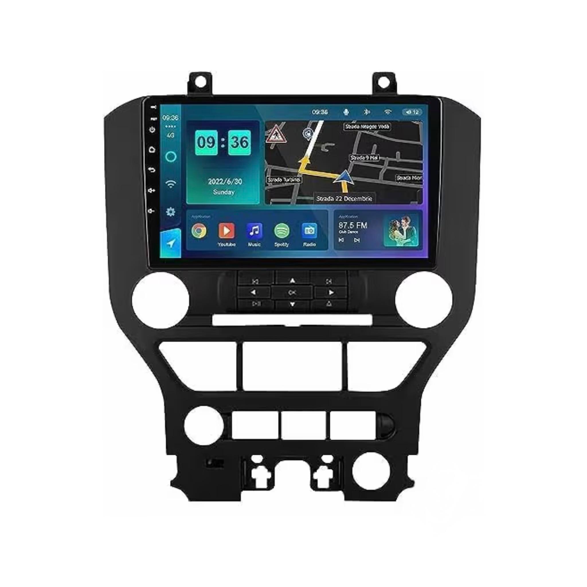 Android Car Stereo for Ford Mustang 2015-2019 9 Inch IPS.QLED Touch Screen with AHD Camera Included
