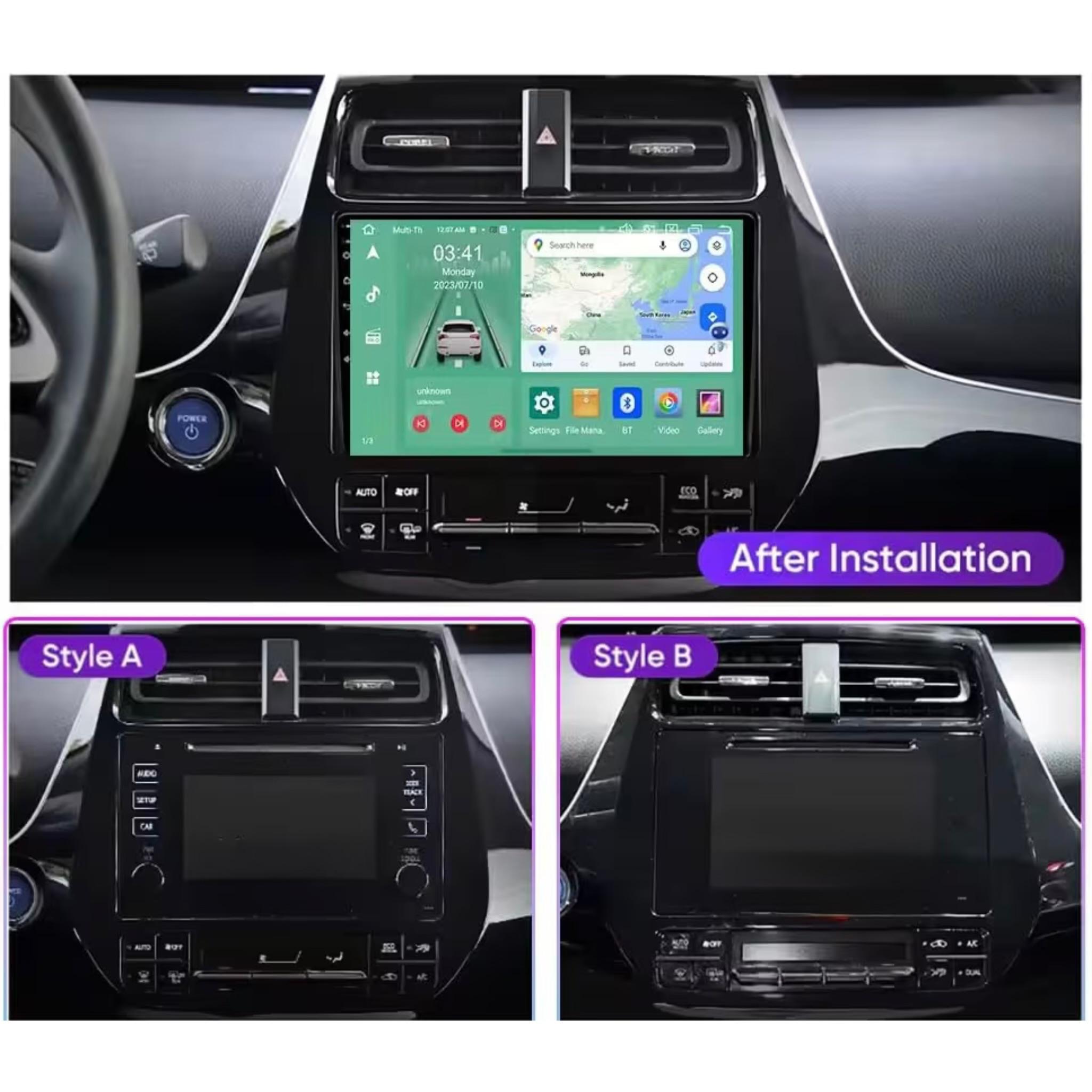 Android Car Stereo for Toyota Prius XW50 2015-2020 9 Inch IPS.QLED Touch Screen with AHD Camera Included - Image 3