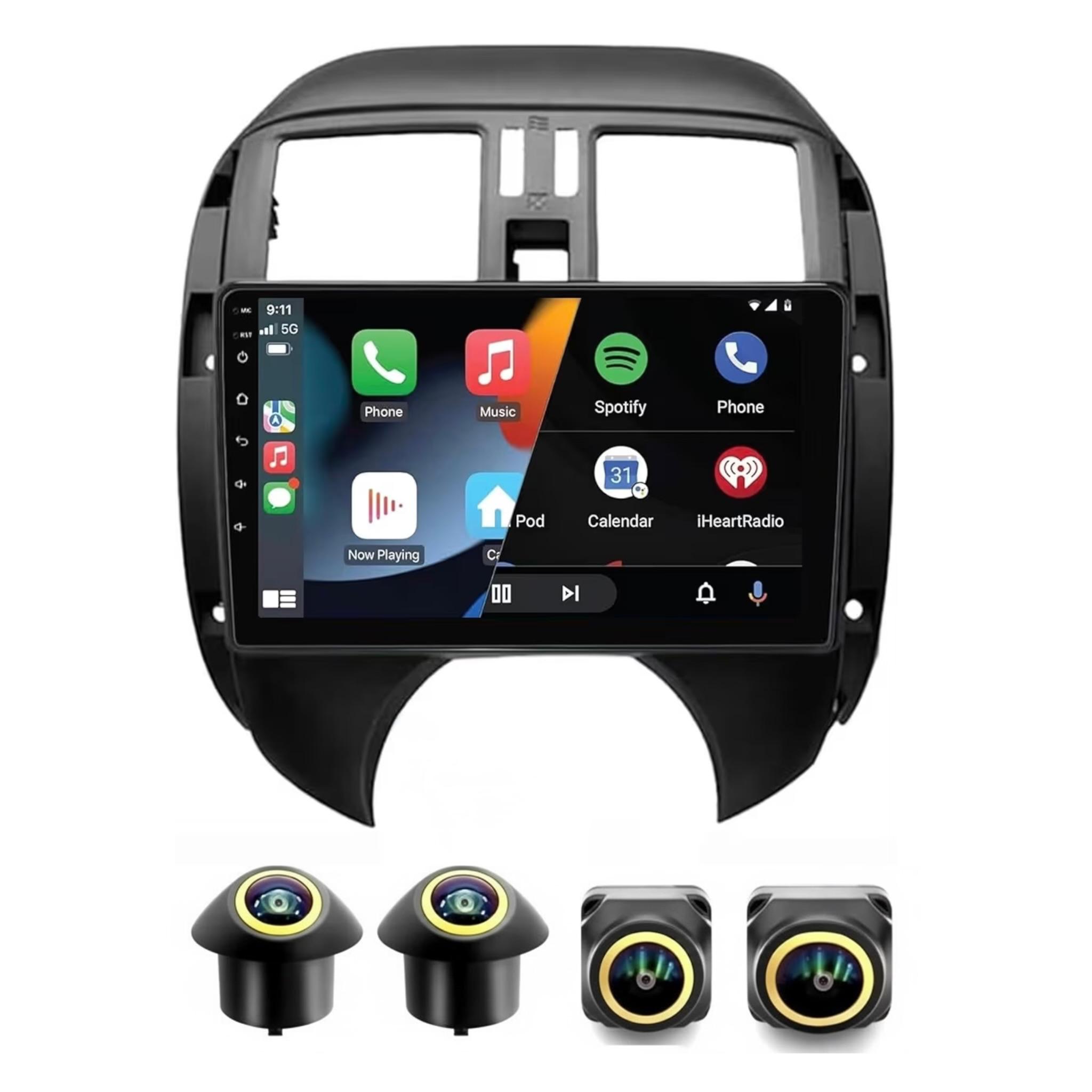 Android Car Stereo for Nissan Sunny Versa 2008-2013 10 Inch IPS.QLED Touch Screen with AHD Camera Included - Image 2