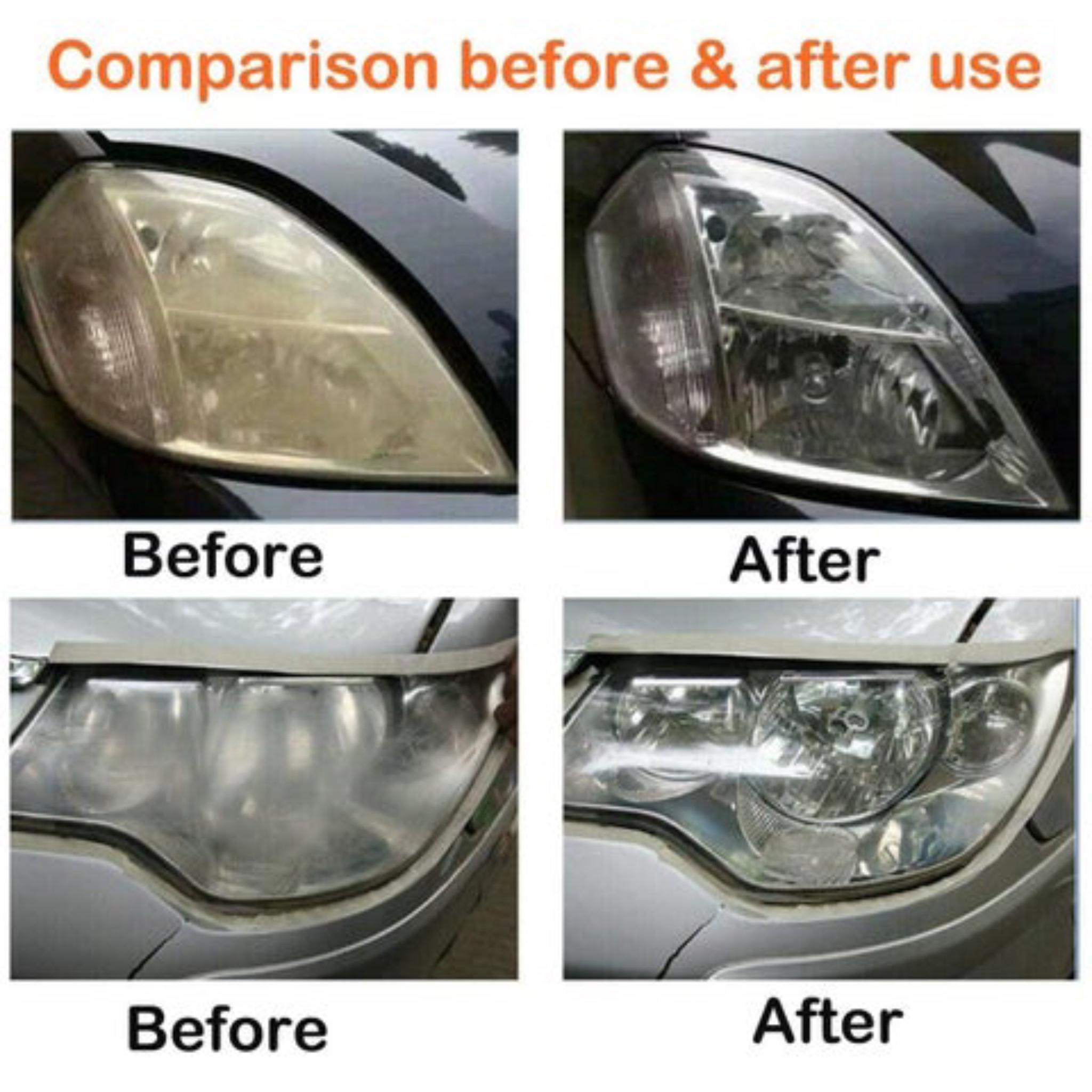 CAR Headlight Restoration Kit, Glass Scratch Renovation Tool, Automobile Headlight Lens Polish Repair Tool with UV Block Coat - Image 2