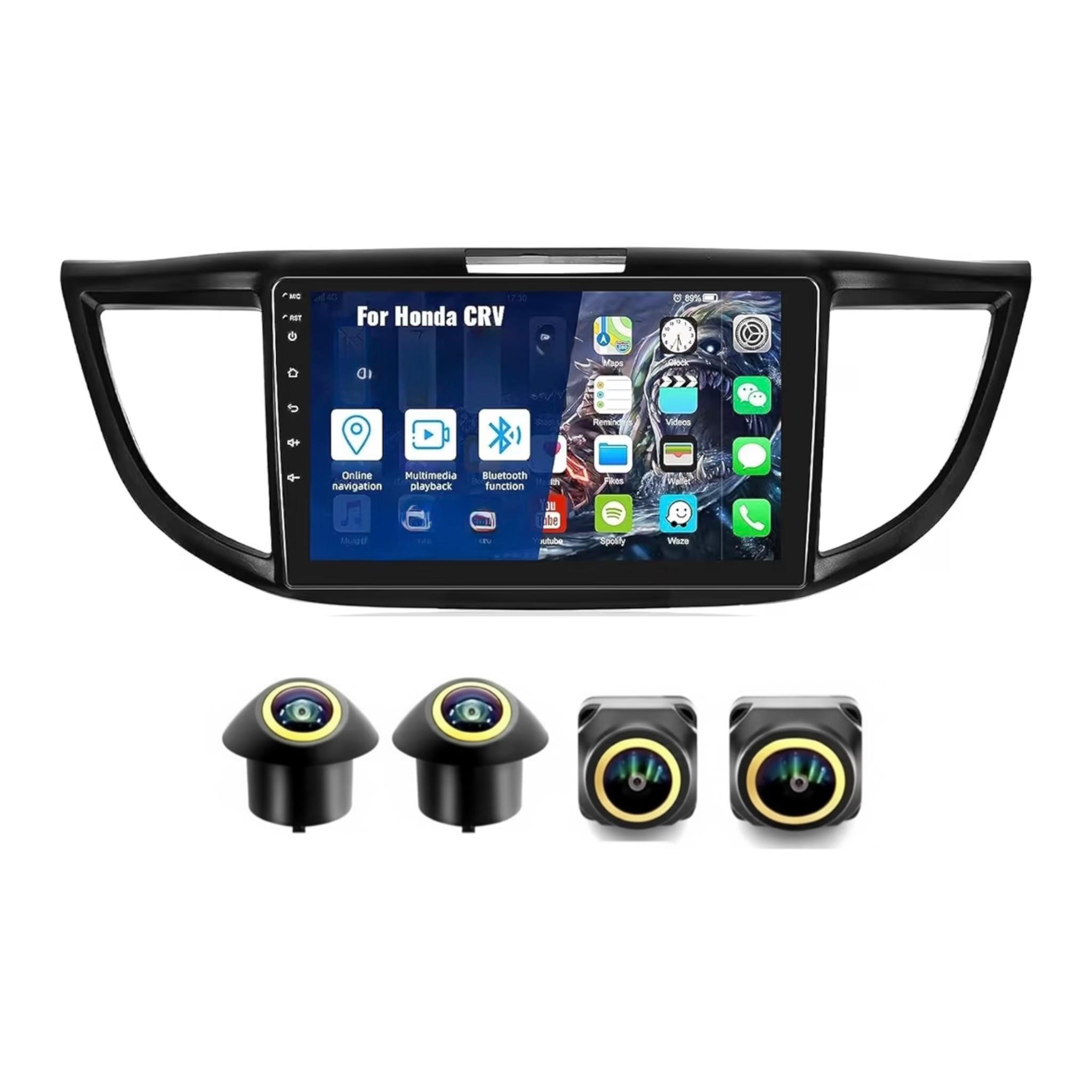 Android Car Stereo for Honda CRV 2012-2016 9 Inch IPS.QLED Touch Screen with AHD Camera Included - Image 2