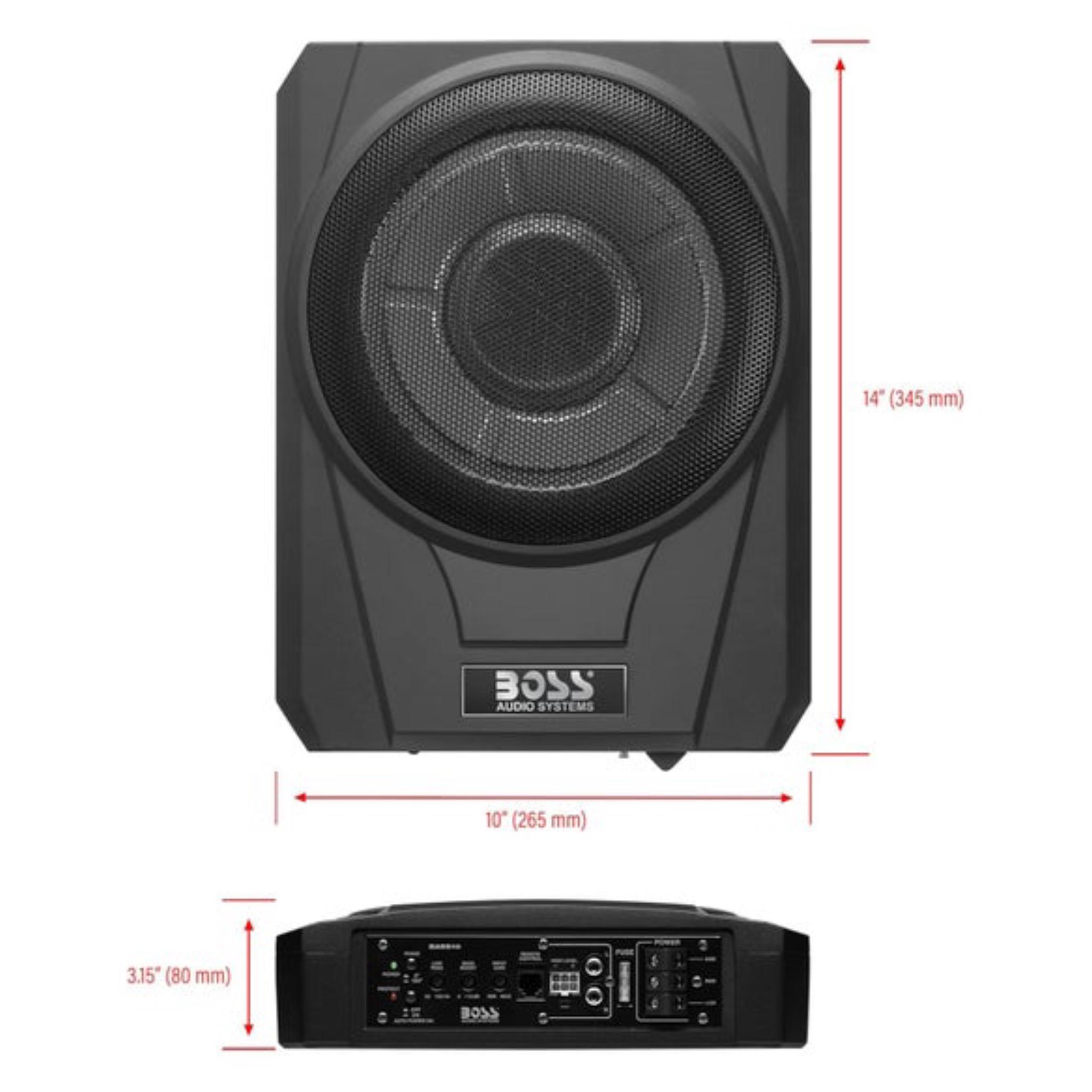 BOSS Audio Systems BASS10 Amplified Car Subwoofer - Low Profile, 10 Inch Subwoofer - Image 2