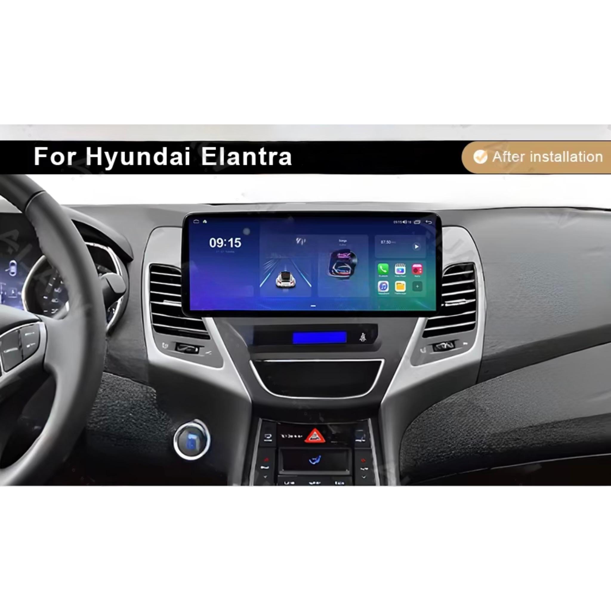 Android Car Stereo 12.3 Inch For HYUNDAI ELANTRA 2012 2013 IPS.QLED Touch Screen with AHD Camera Included - Image 2