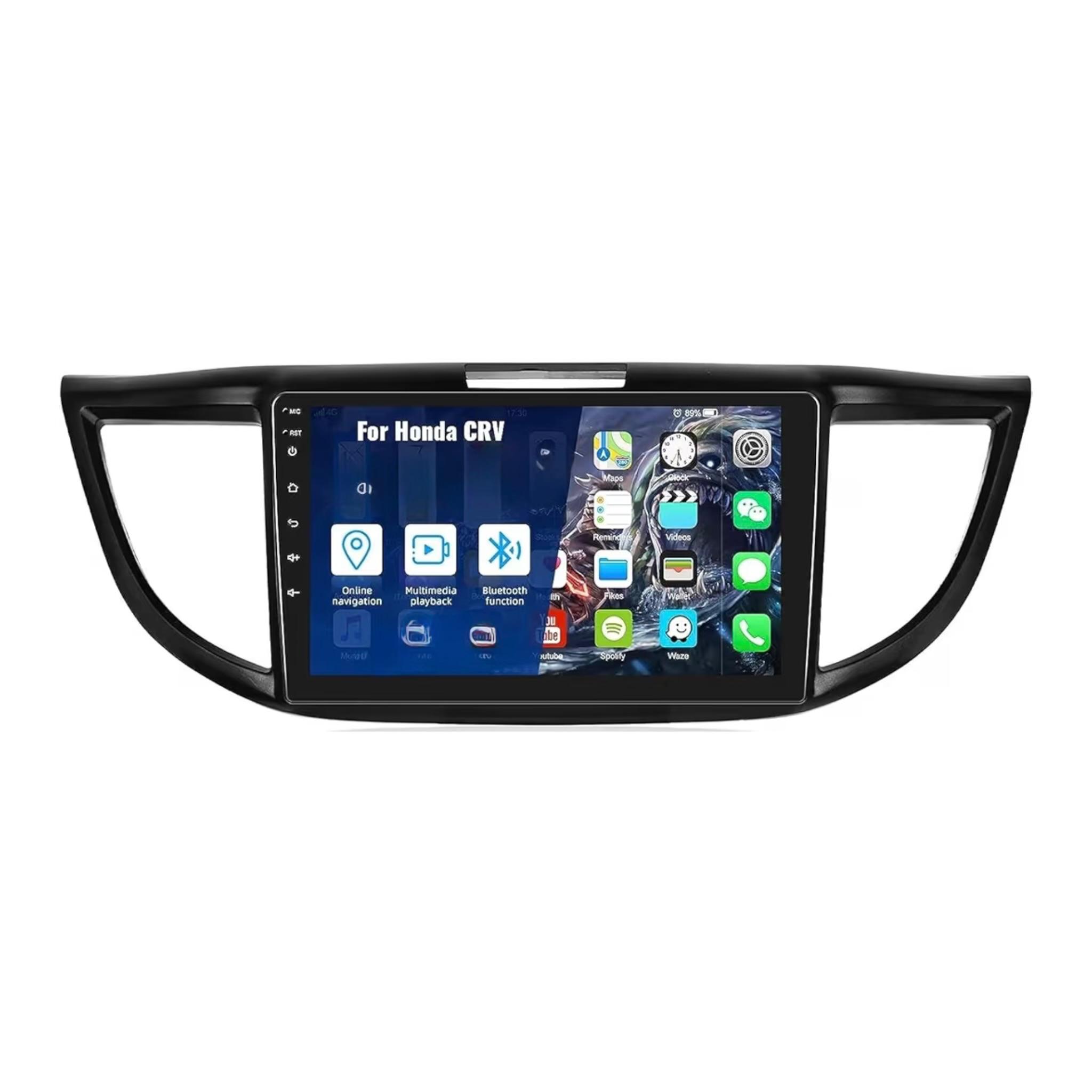 Android Car Stereo for Honda CRV 2012-2016 9 Inch IPS.QLED Touch Screen with AHD Camera Included