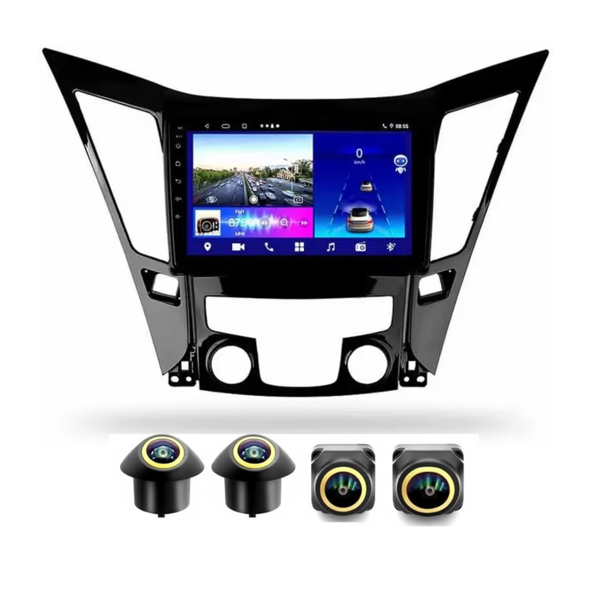 Android Car Stereo for Hyundai SONATA 2011-2014 9 Inch IPS.QLED Touch Screen with AHD Camera Included - Image 2