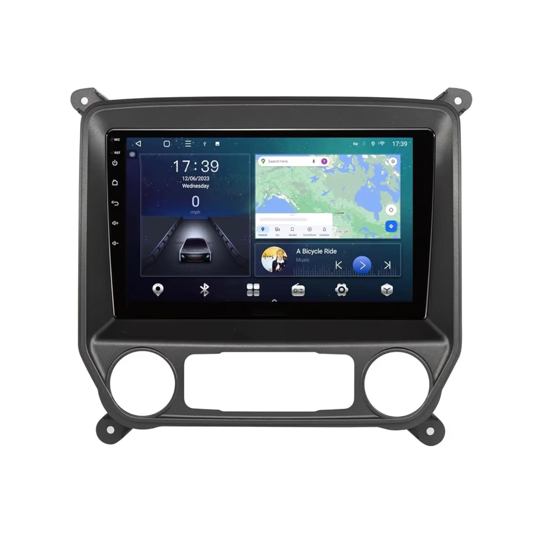 Android Car Stereo for GMC Sierra 2014-2018 10 Inch IPS.QLED Touch Screen with AHD Camera Included