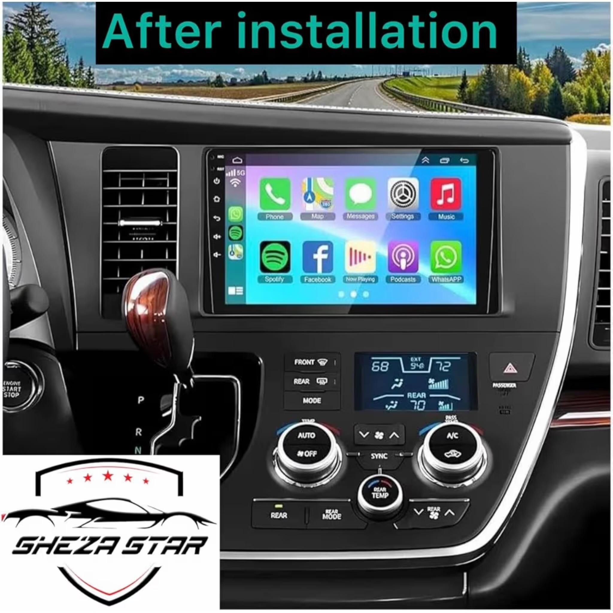 Android Car Stereo for Toyota Sienna 2014-2017 9 Inch IPS.QLED Touch Screen with AHD Camera Included - Image 3