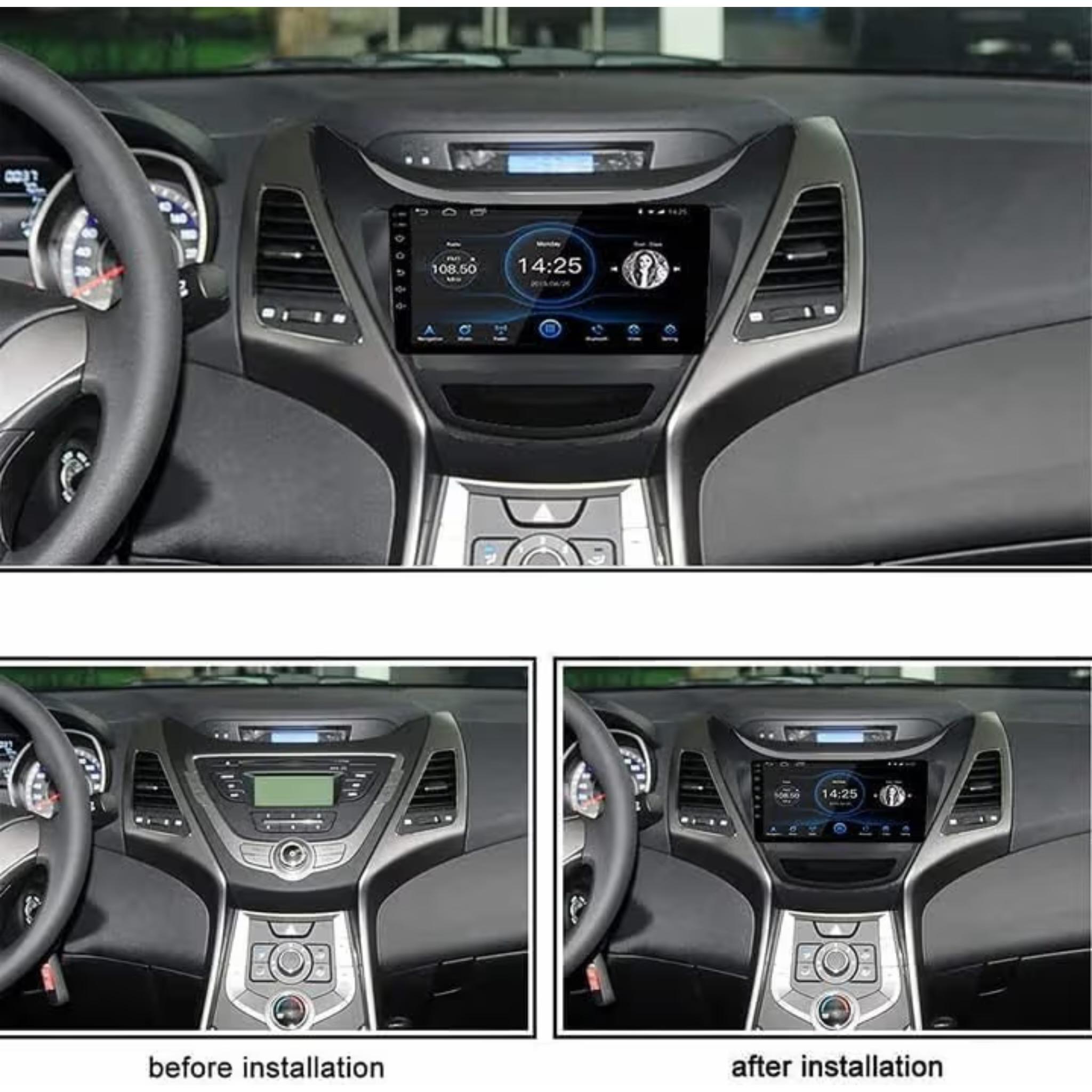 Android Car Stereo for Hyundai Elantra 2014 2015 9 Inch IPS.QLED Touch Screen with AHD Camera Included - Image 3