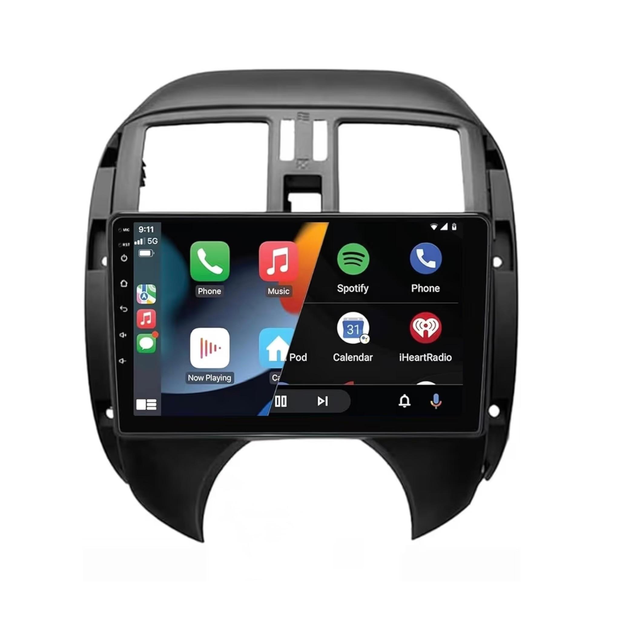 Android Car Stereo for Nissan Sunny Versa 2008-2013 10 Inch IPS.QLED Touch Screen with AHD Camera Included