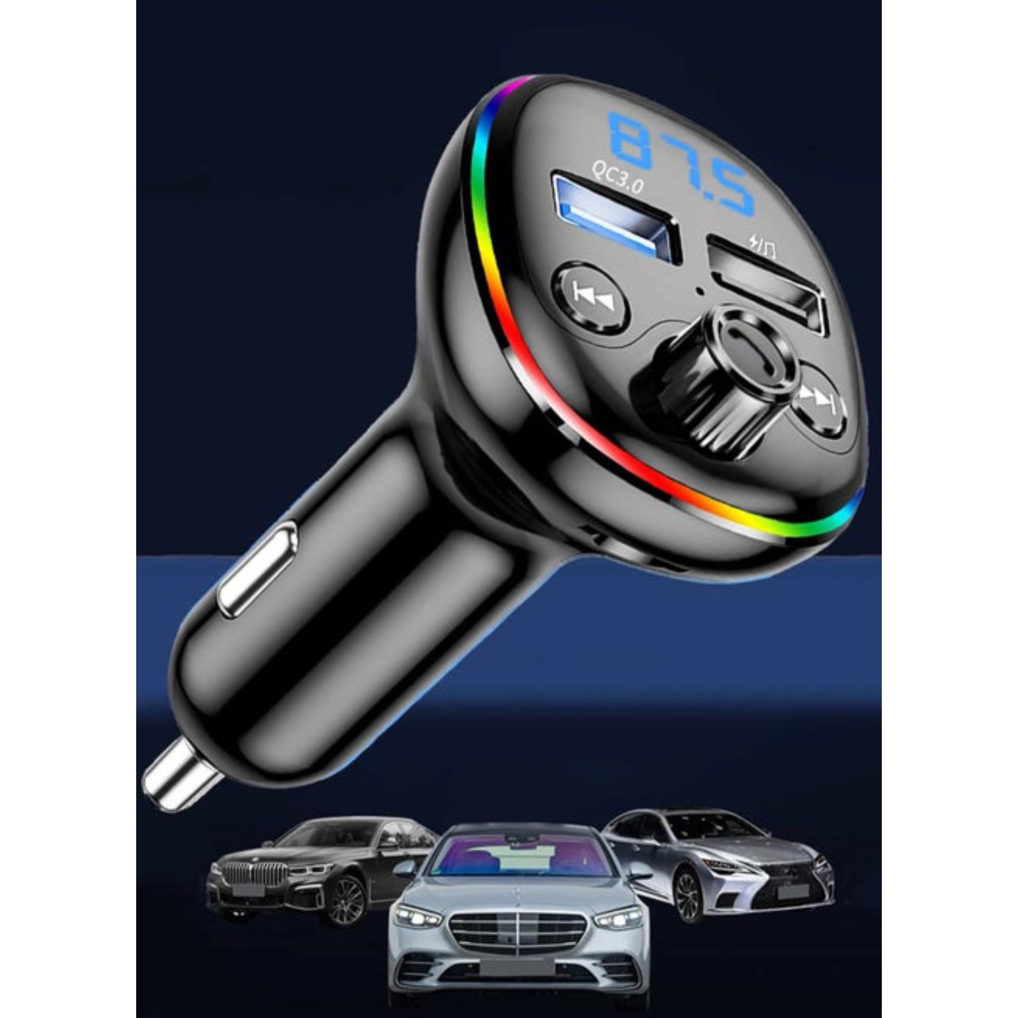 Car MP3 Music Player BT FM Transmitter Radio Receiver PD/USB Car Charger Hands-Free Calling Support U-Disk Playback Voltage Display - Image 2