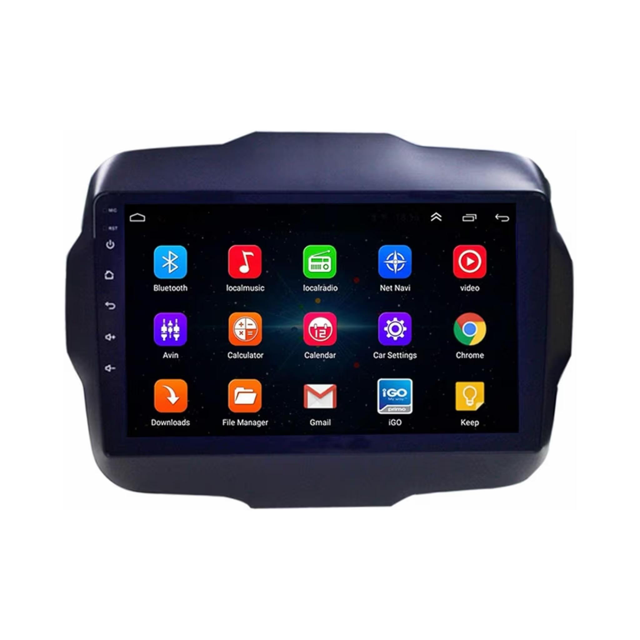 Android Car Stereo for Jeep Renegade 9 Inch IPS.QLED Touch Screen with AHD Camera Included