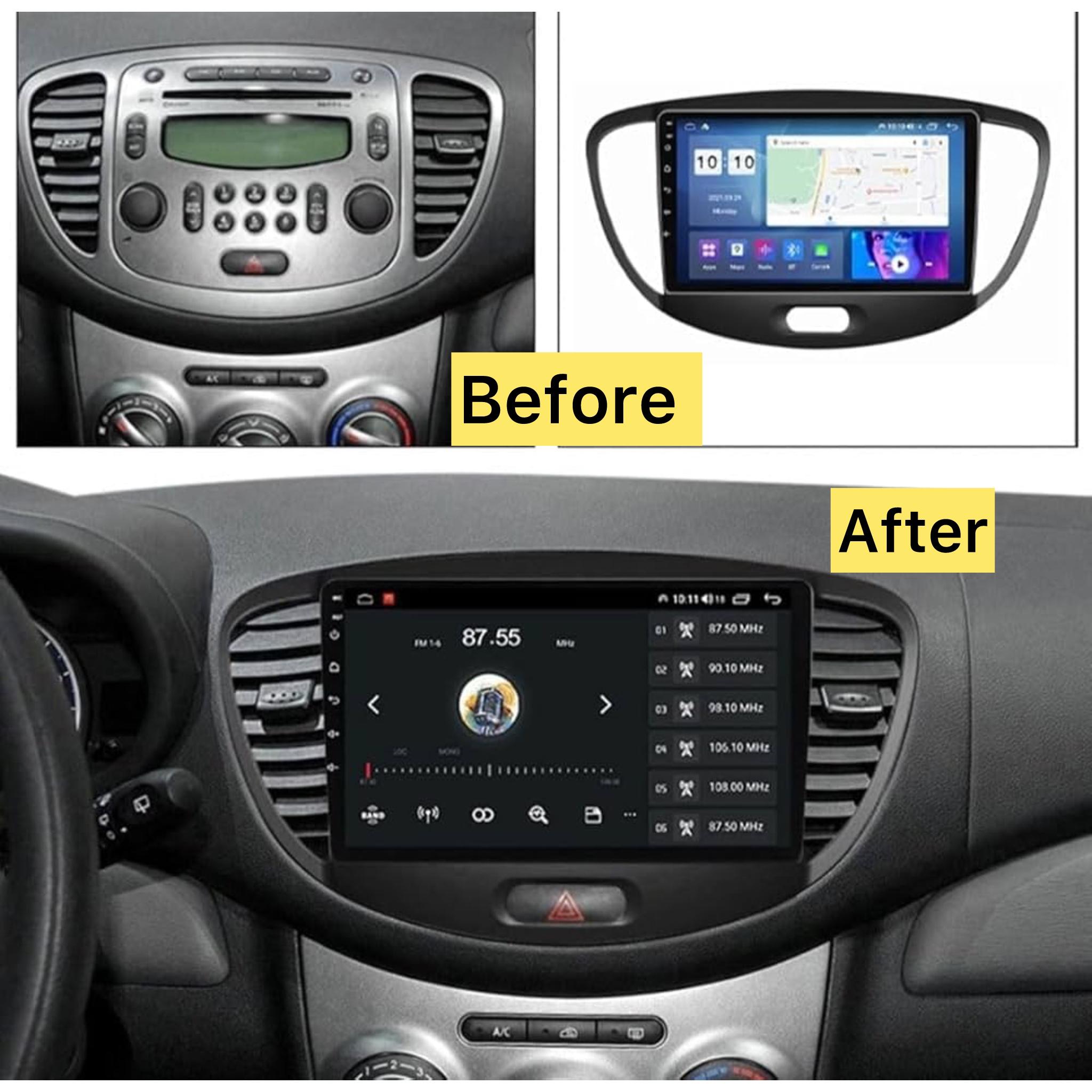 Android Car Stereo for Hyundai i10 2007-2013 9 Inch IPS.QLED Touch Screen with AHD Camera Included - Image 3