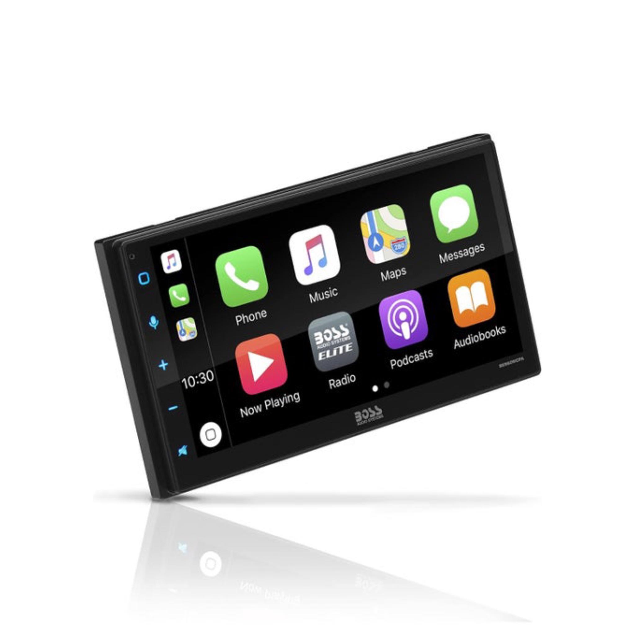 BOSS Audio Systems Elite Series BE950WCPA Wireless CarPlay, Android Auto Car Multimedia Player - Double Din Radio, 6.75 Inch Capacitive Touchscreen, Bluetooth