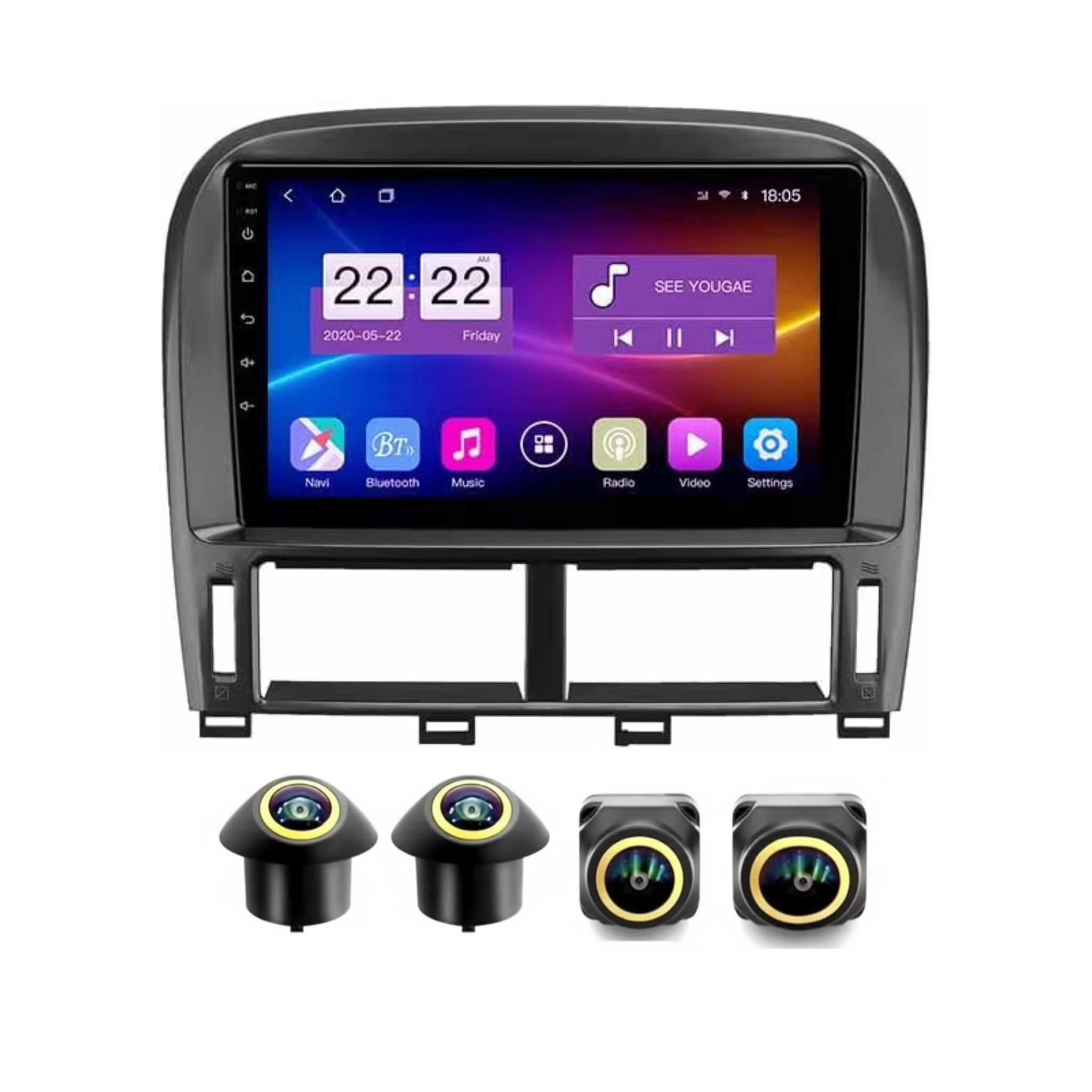 Android Car Stereo for Lexus LS430 2001-2006 9 Inch IPS.QLED Touch Screen with AHD Camera Included - Image 2