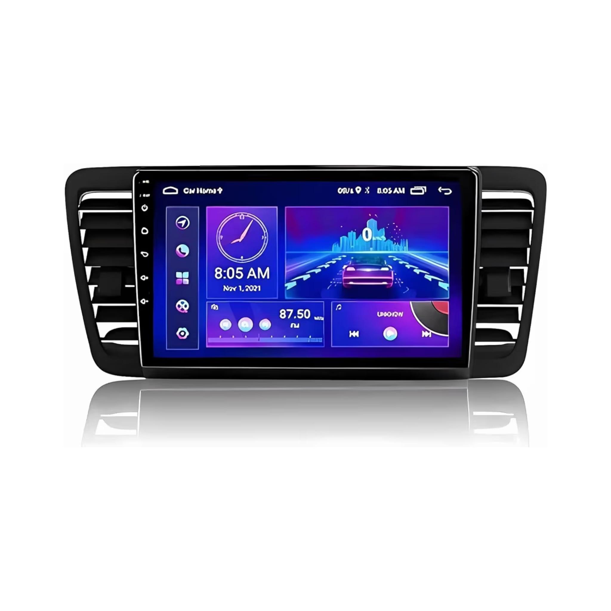 Android Car Stereo for Subaru Legacy Outback 2004-2009 9 Inch IPS.QLED Touch Screen with AHD Camera Included