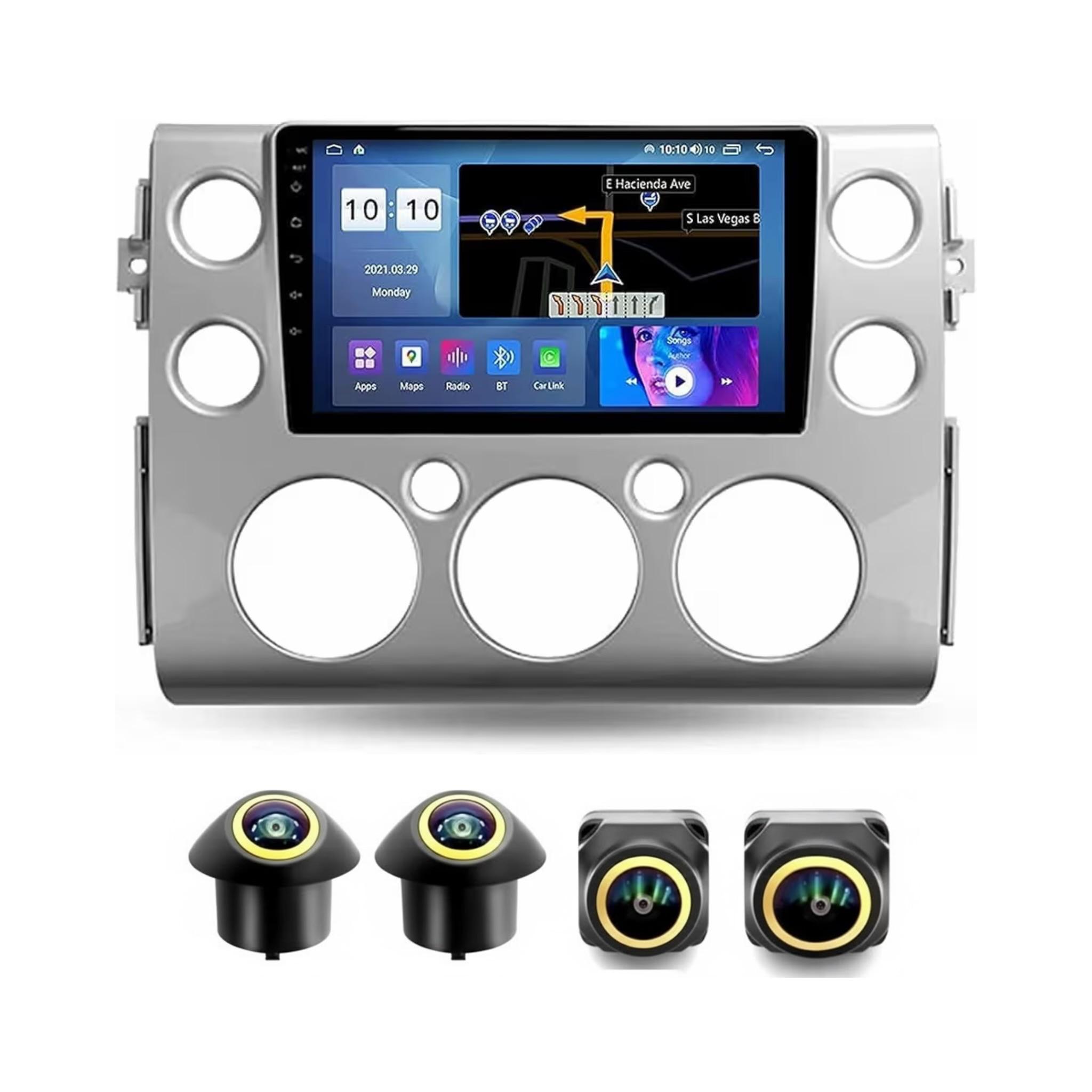 Android Car Stereo for Toyota FJ Cruiser 2006-2020 9 Inch IPS.QLED Touch Screen with AHD Camera Included - Image 2